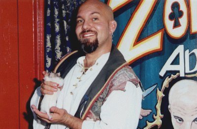 Zoltan with stretcho the wonder rat